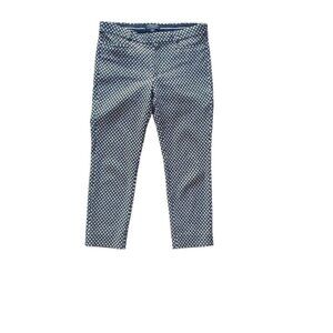 Banana Republic Black & White Sloan Crop Pant Women's Size 8